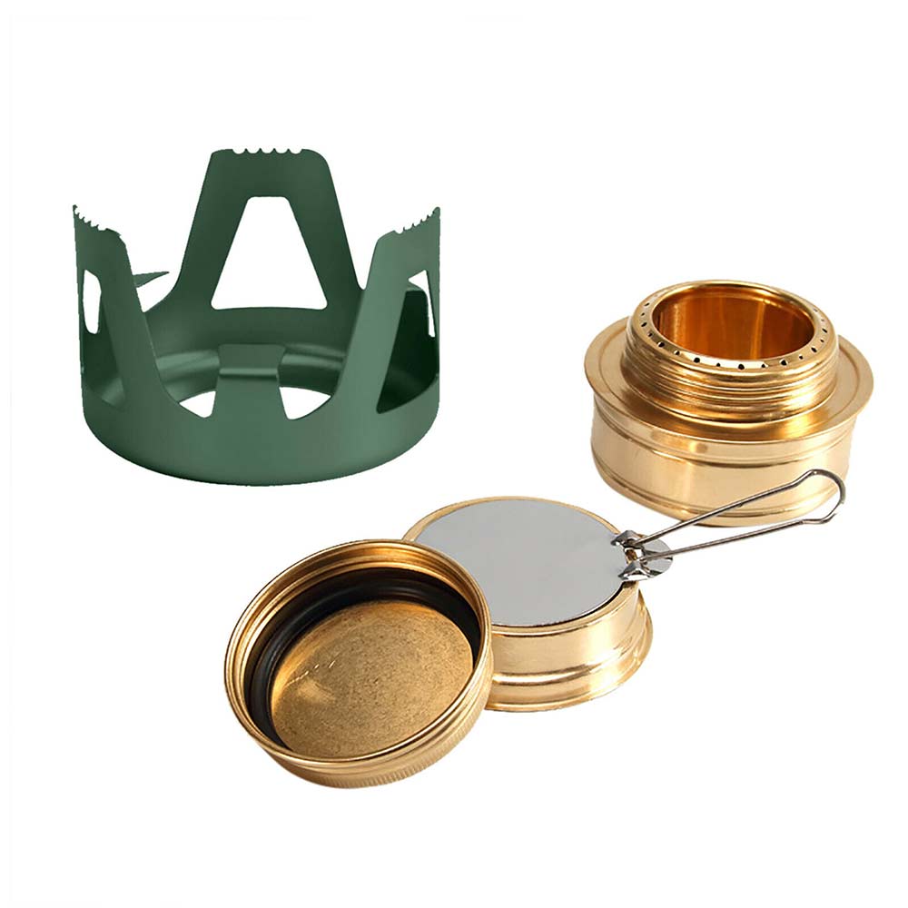 Mini Burner Outdoor Portable Hiking Camping Picnic Alcohol Stove Stainless Steel