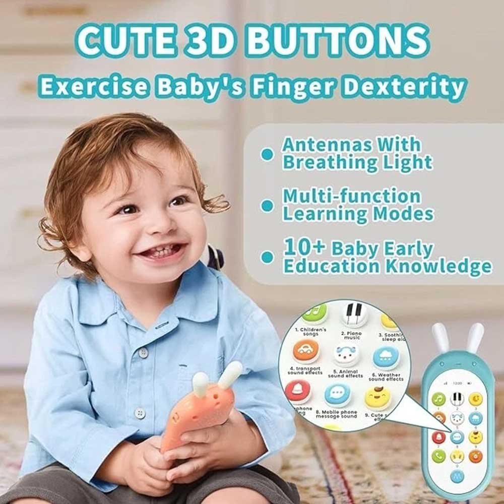 Baby Mobile Phone Toy Toddler Boy Girl Educational Cell Phone 12 Learning Modes