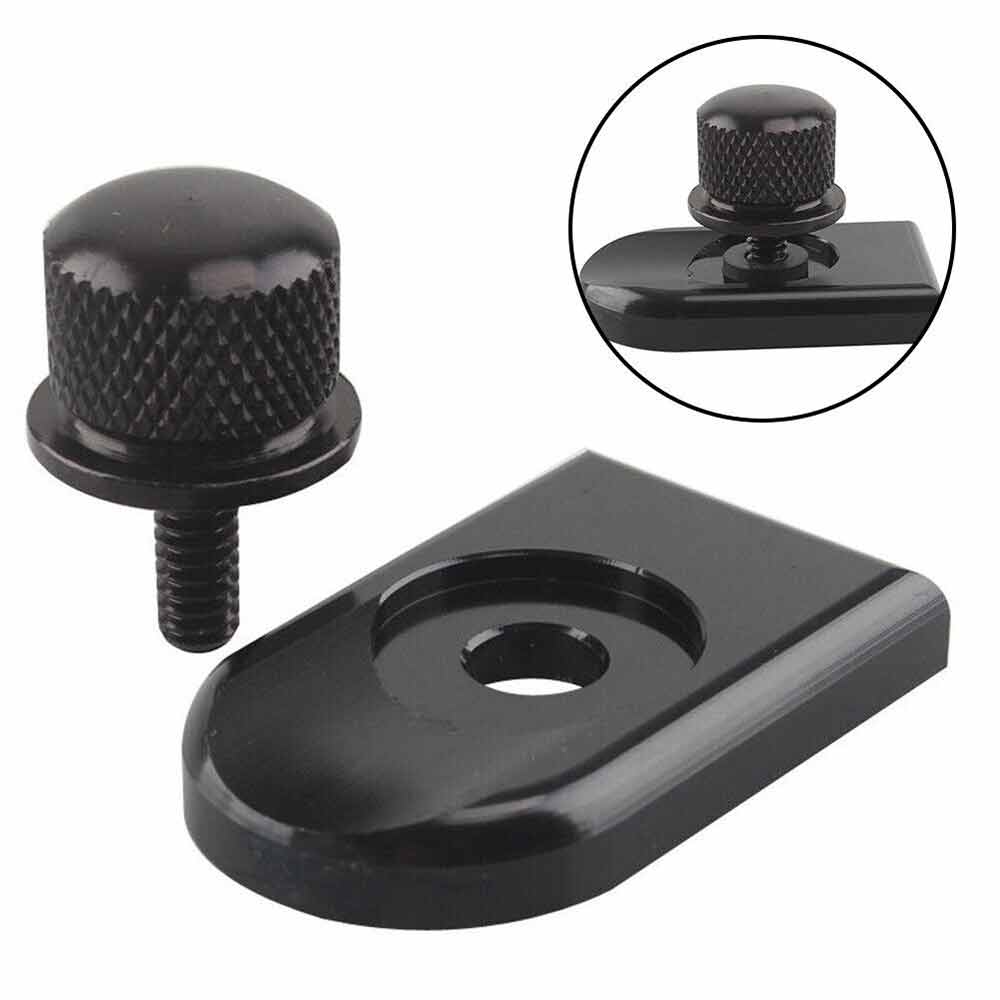 6mm Black For Seat Bolt Tab Screw Mount Knob Cover High Quality For Harley