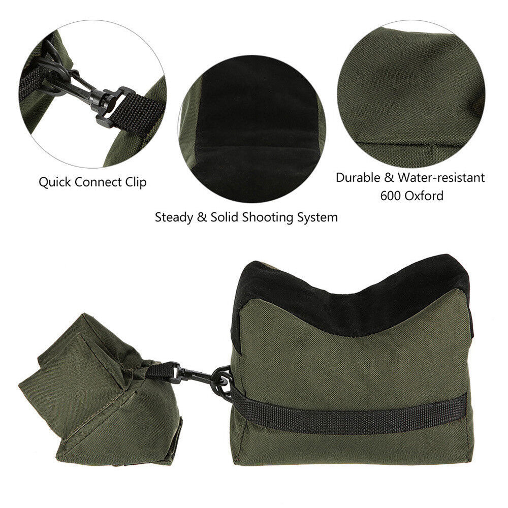 Target Hunting Shooting Range Sand Bag Set Rifle GunRest Stand Pack Tactical