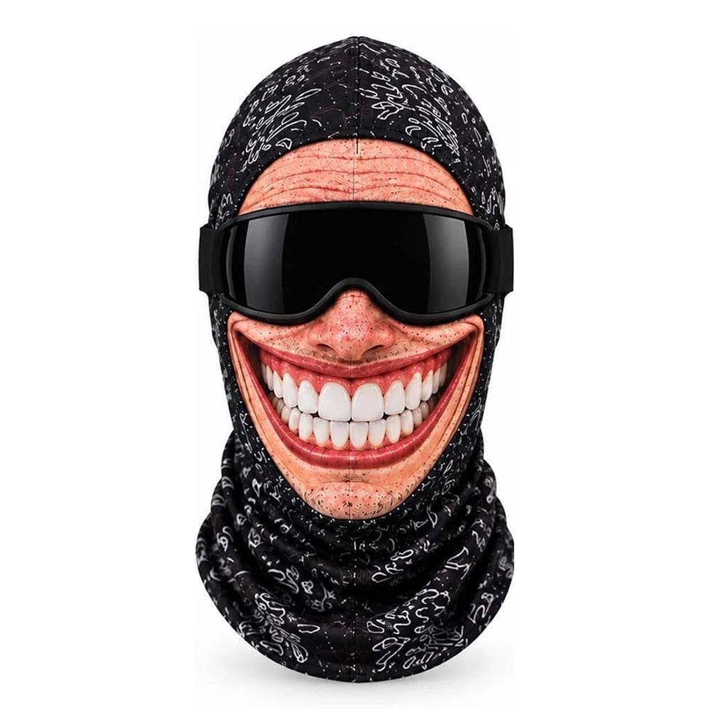 Funny 3D Face Mask Balaclava – Windproof Full Face Cover for Winter