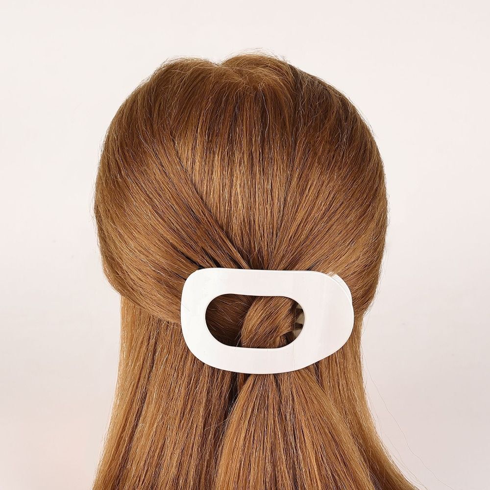 Set Flat Oval Hair Claw for thick Hair Clip For Women Girls Accessories