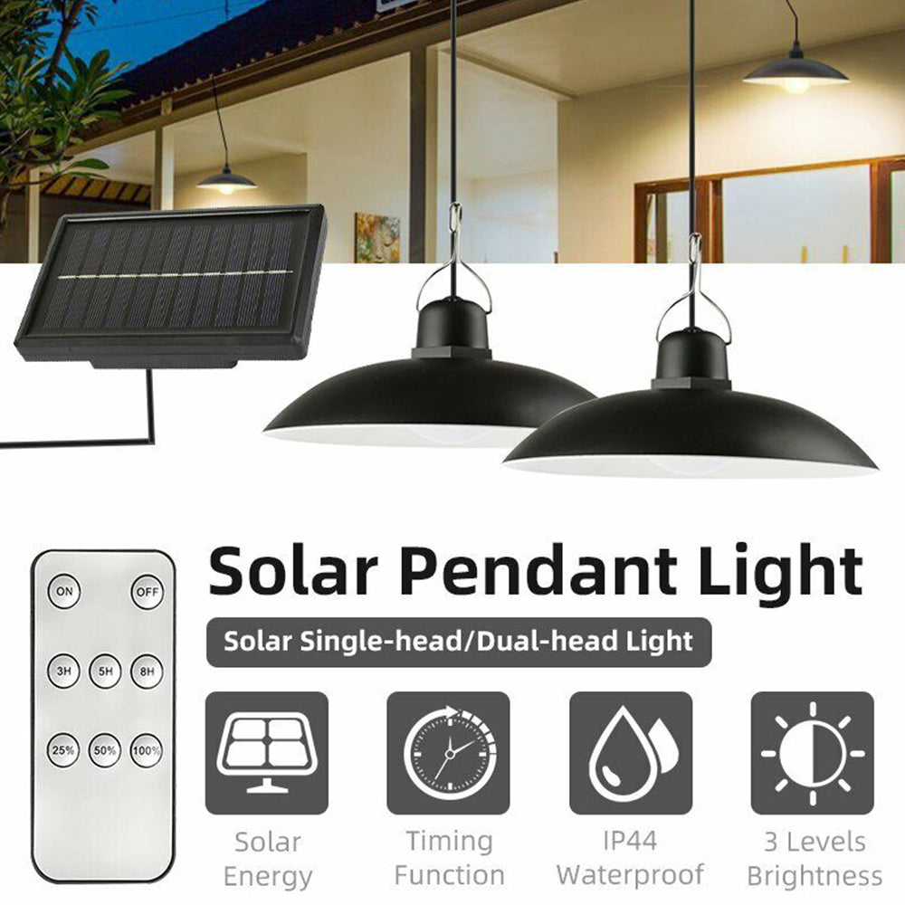 Solar Power Light Outdoor Hanging Pendant Garden Yard Tent  Remote Control
