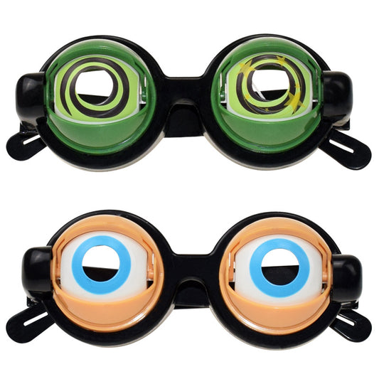 Funny Glasses Crazy Eyes Props Toy Pranks Adult Kids Party Eyewear Crazy Blink