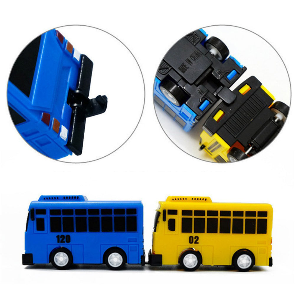 Min Bus Toy, Pull Back Mini Cars Toy, Little Bus Car Toy Set