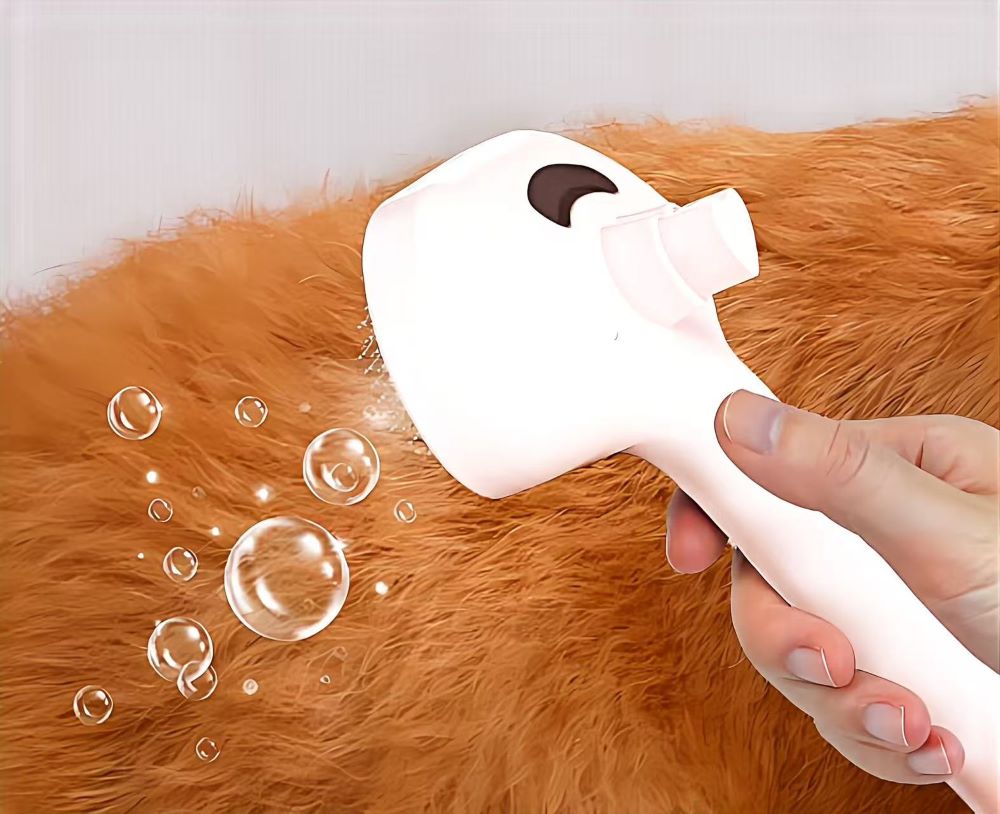 Pet Grooming Spray Brush – Anti-Shedding Pin Comb for Dogs & Cats