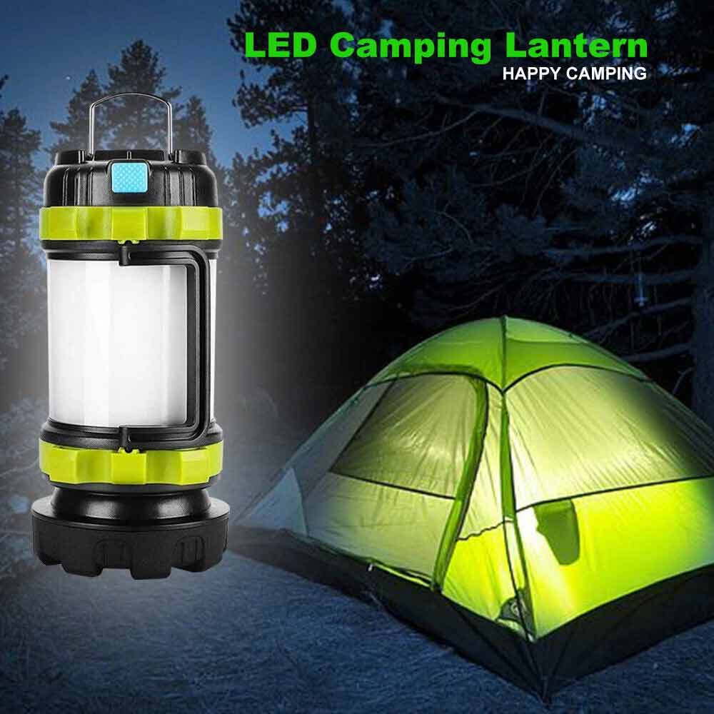LED Camping Lantern & Power Bank – Rechargeable Tent Light, 6 Modes