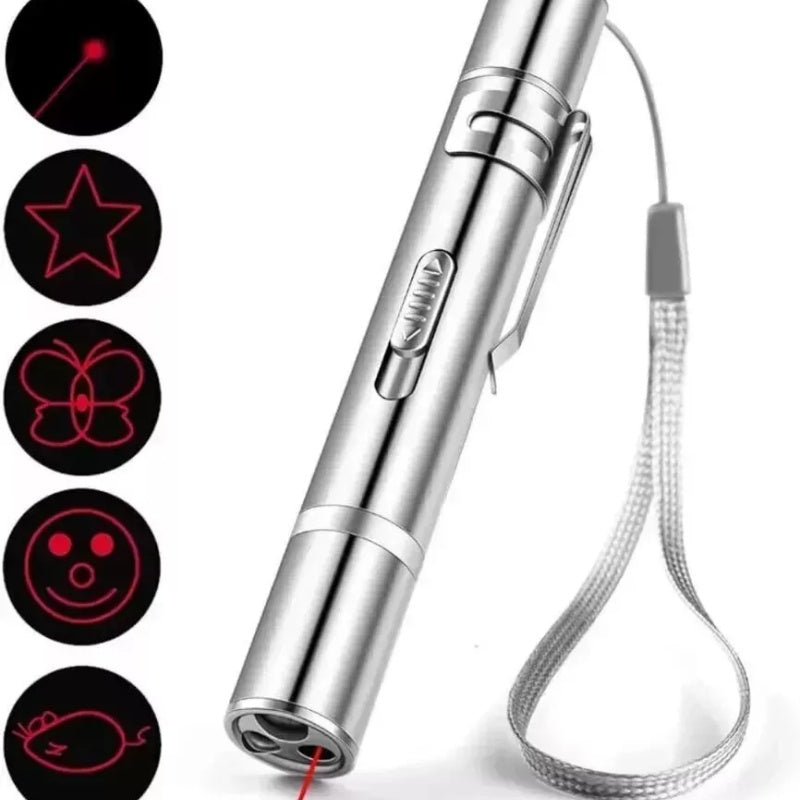7 in 1 Multi UV Laser Pointer Pen Cat Dog Pet Play Toy Beam USB Rechargeable