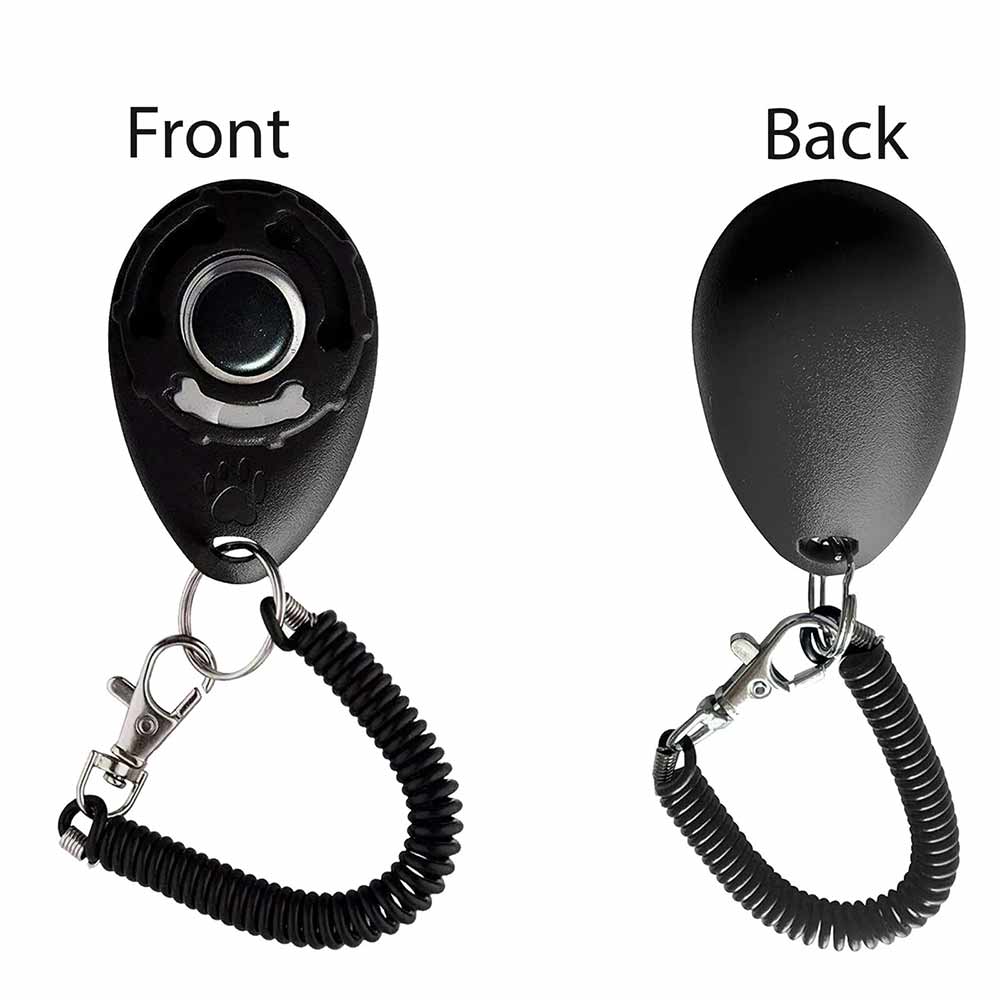 2-Pack Dog Puppy School Clicker – Professional Training Aid, Black Pet Trainer