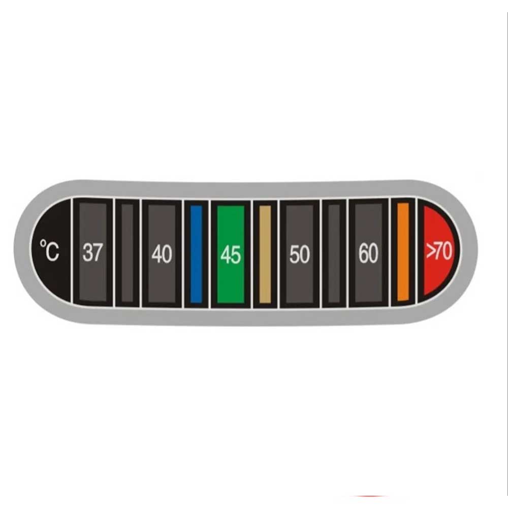 Milk Jug Temperature Strip – 37–70°C Sticker for Coffee Latte Art Frothing
