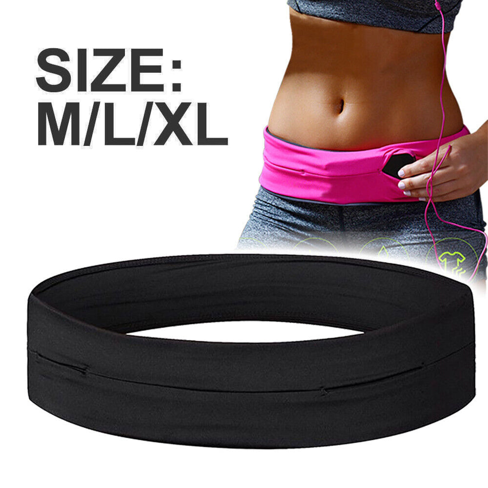 Hot Expandable Money Travel Fitness Sports Waist Belt Wallet Bag Hiking Running
