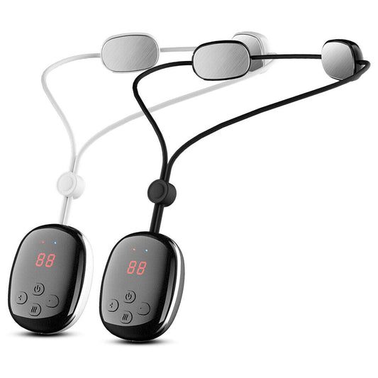 Electric EMS Hanging Spine Massager Neck Shoulder Massage Hot Compress Massager