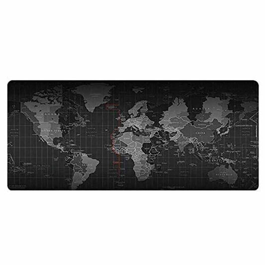 World Map Gaming Desk Mat – 90x40cm Large Non-Slip Mouse & Keyboard Pad