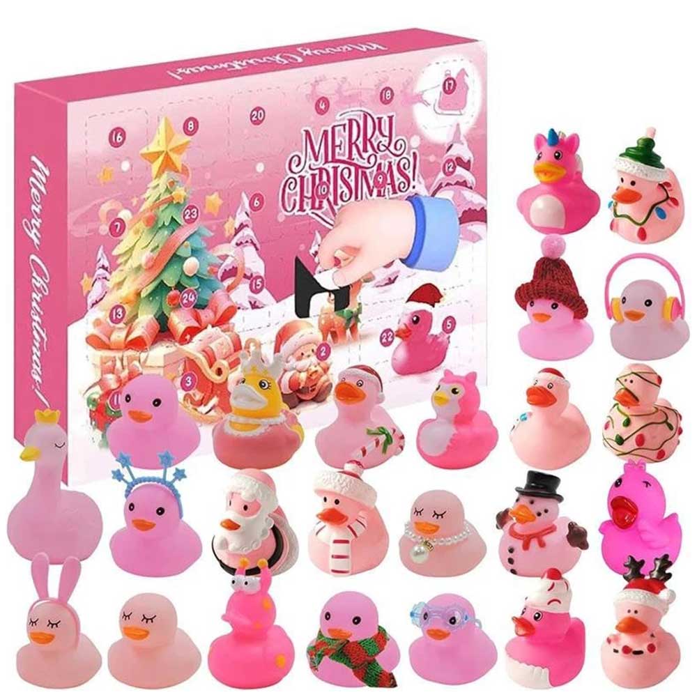 Pink Duck 2025 Christmas Advent Calendar - 24-Day Surprise Countdown to Christmas