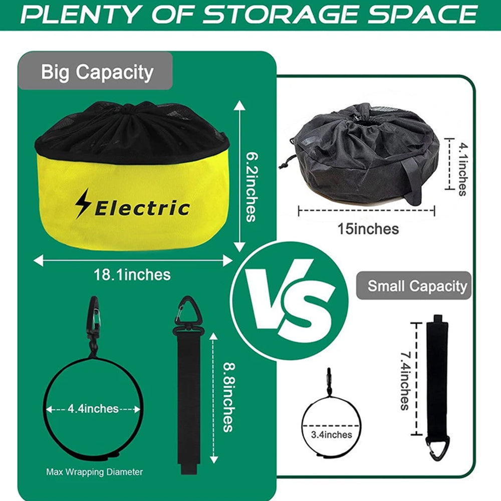 Hose Bag Caravan Camping RV Cable Organizer Water Hose Electrical Cords Storage