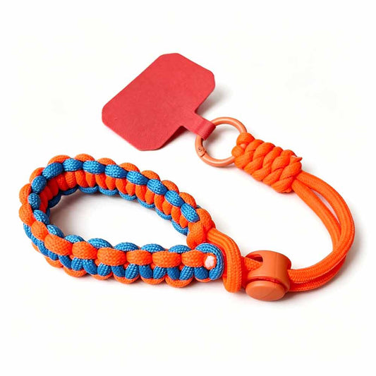 Handwoven Adjustable Mobile Phone Lanyard – Universal Wrist Strap for Outdoor Sports