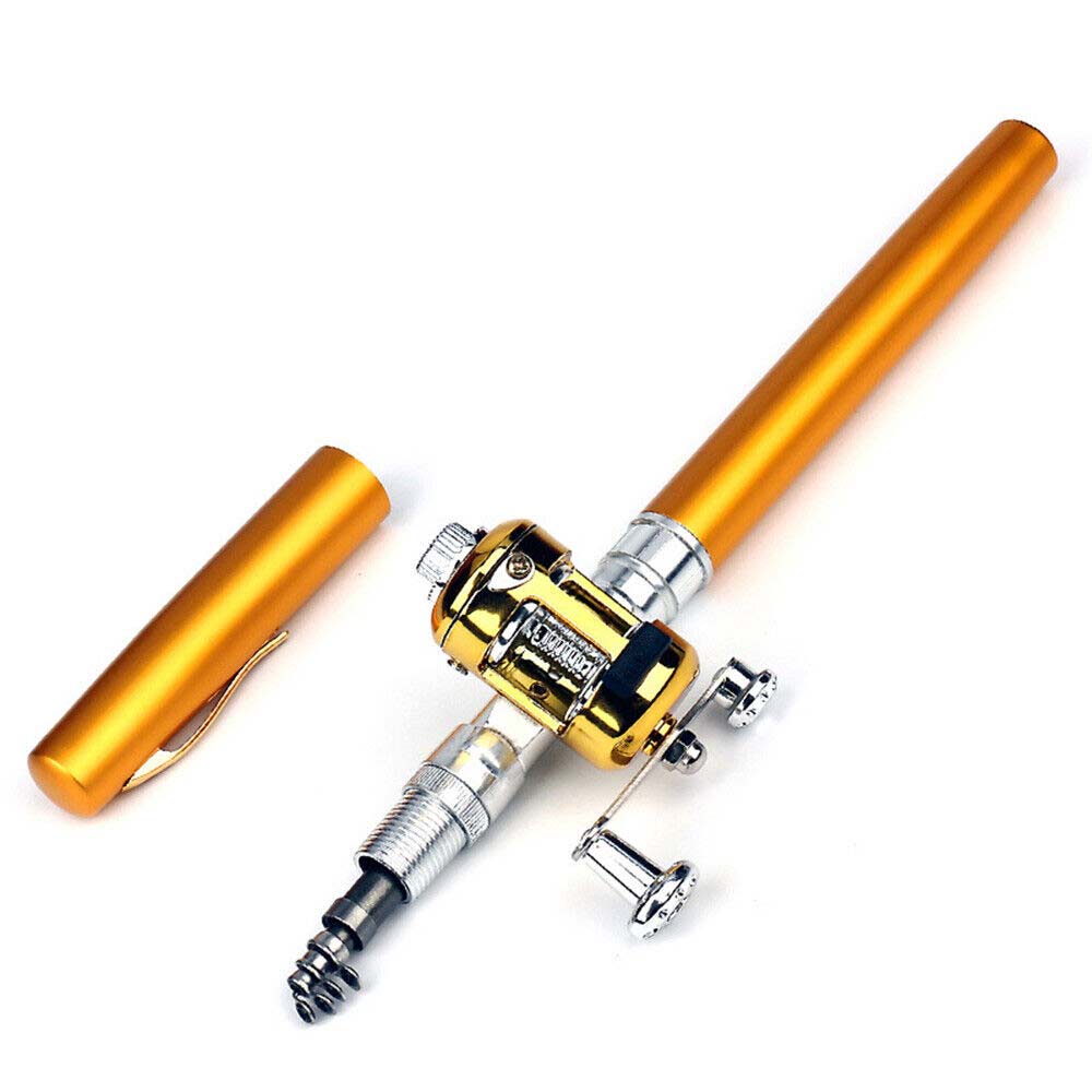 Portable Pocket Size Fishing Rod Telescopic Pen Fishing Pole and Reel Combo