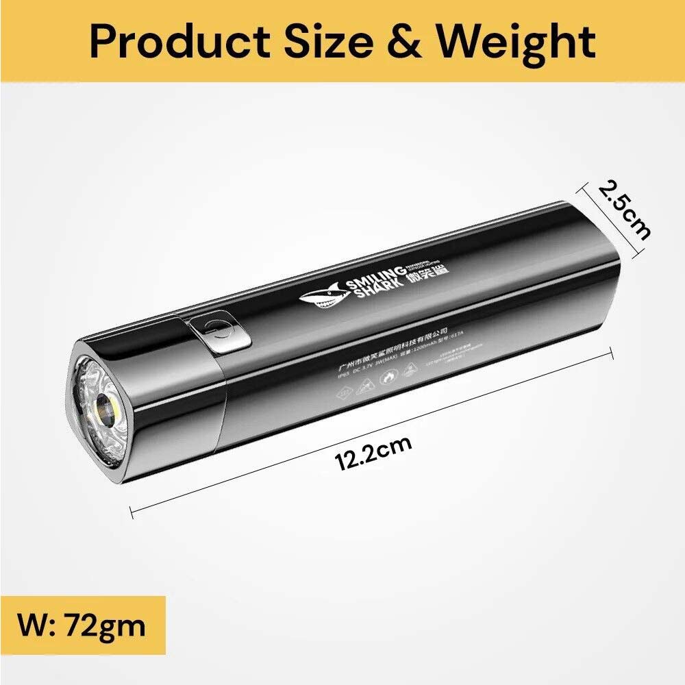 Mini USB LED Flashlight Keychain Rechargeable Self Tactical Light