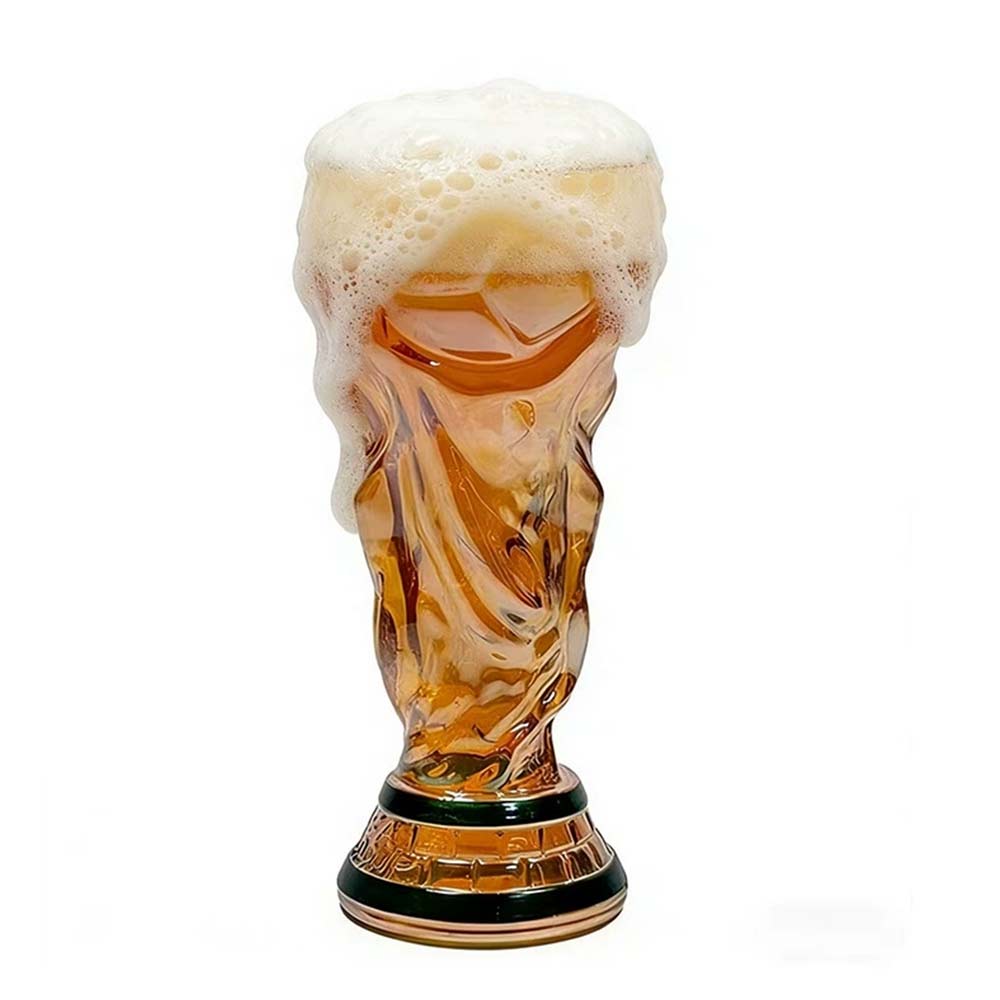 2026 World Cup Trophy Beer Glass – Iridescent Bar Football Decor Mug