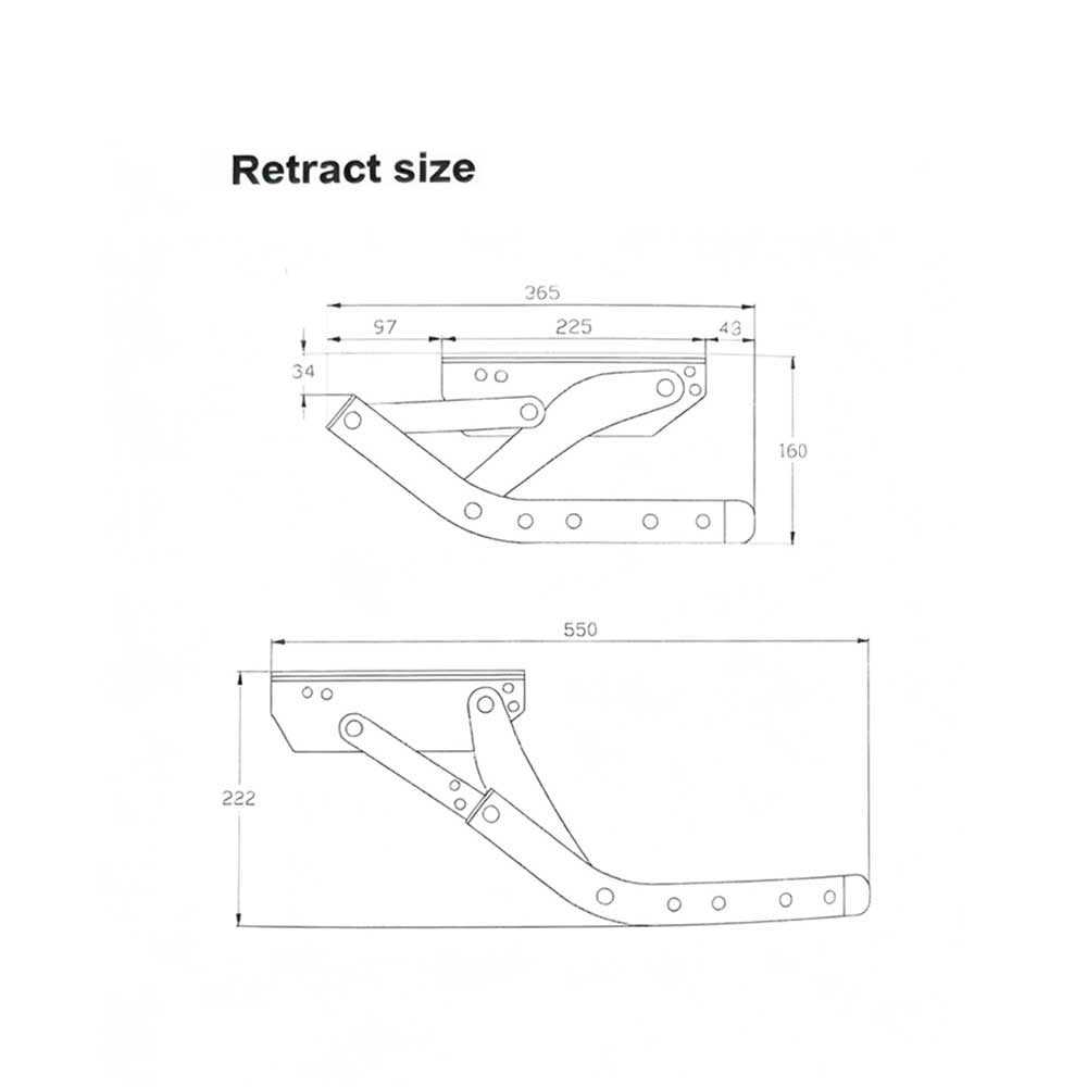 12V Electric Single RV Step -  Aluminum Pull Out Folding Step for Caravan & Motorhome