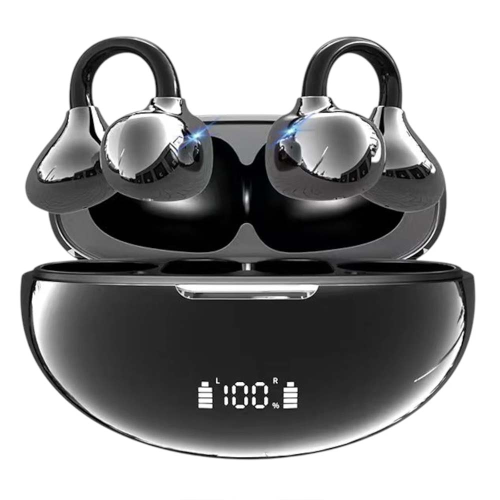 Wireless Clip On Earbuds Bluetooth 5.3 - Open Ear Headphones for Running, Gym