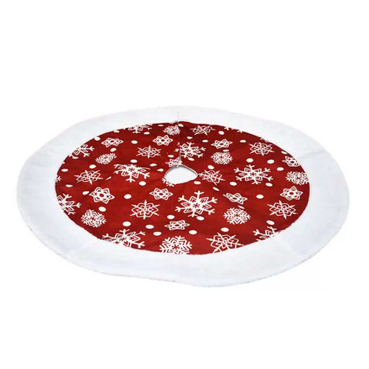 101CM Christmas Tree Skirt Base Faux Fur Xmas Floor Mat Party Ornaments Decor