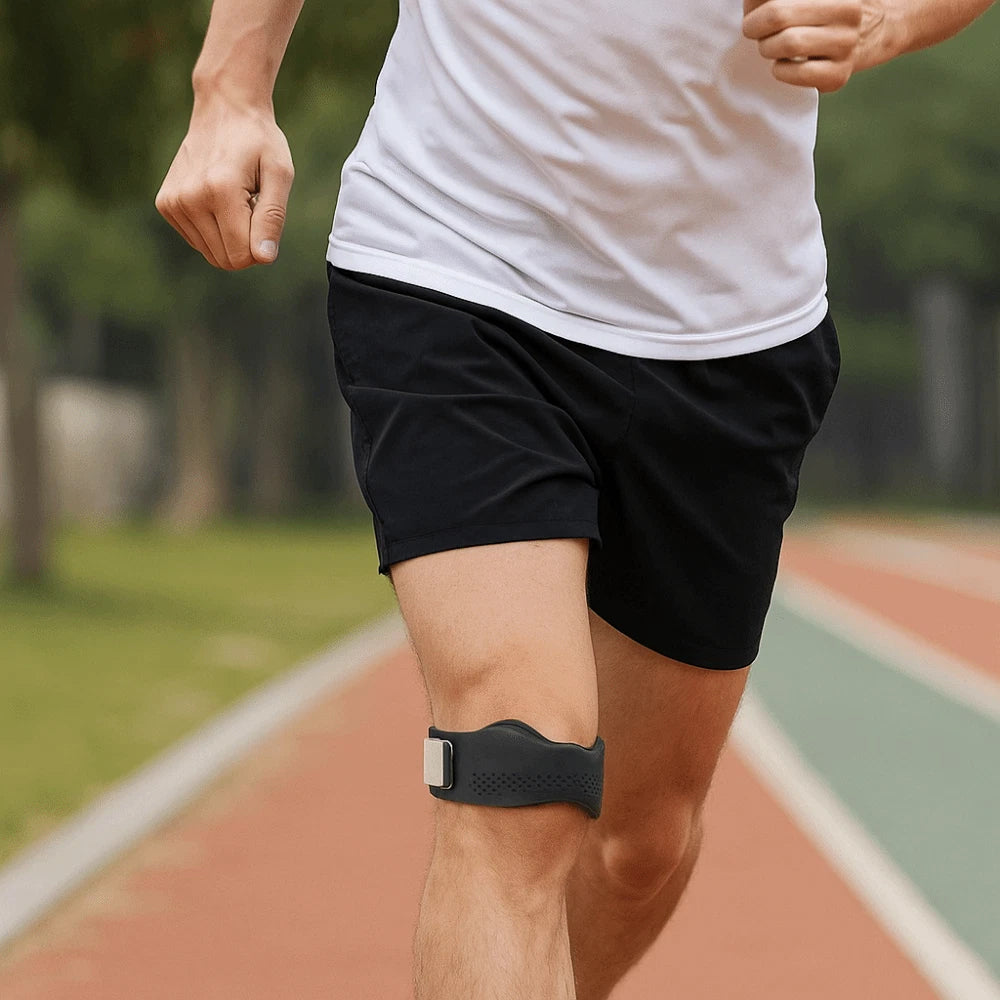 1 Pair Silicone Knee Straps - Patella Tendon Support Band for Sports