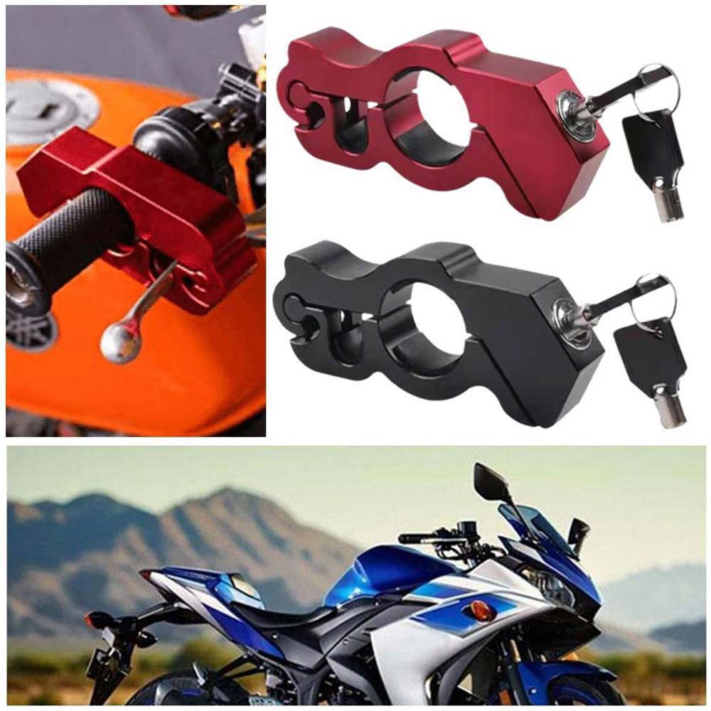 Motorbike Handlebar Throttle Grip Safety Lock Bike  Scooter Anti-Theft Brake