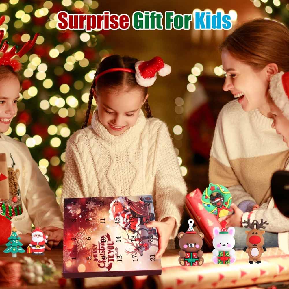 3D Santa Advent Calendar 2026 – 24-Day Christmas Countdown Figurine Set