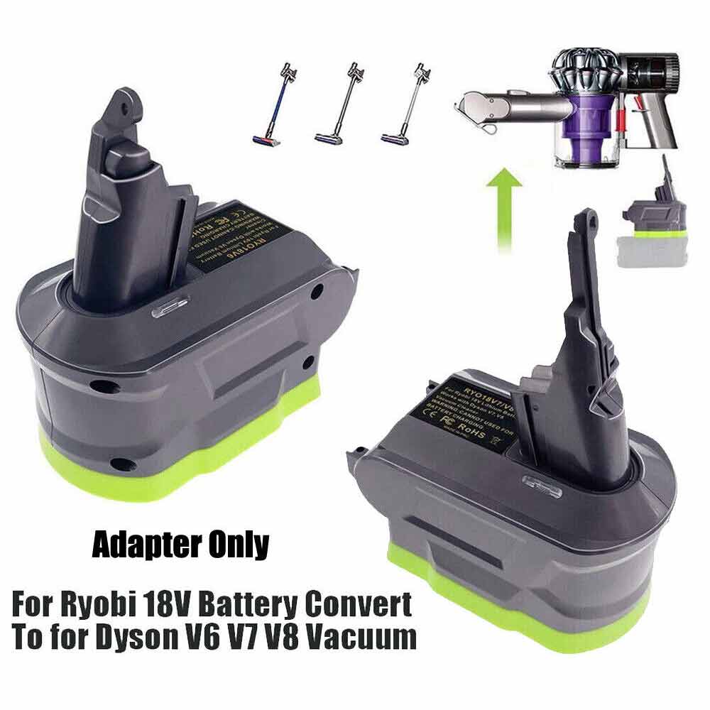 Battery Adapter Converter for Ryobi 18V Battery to Replace for Dyson V6 V7 V8