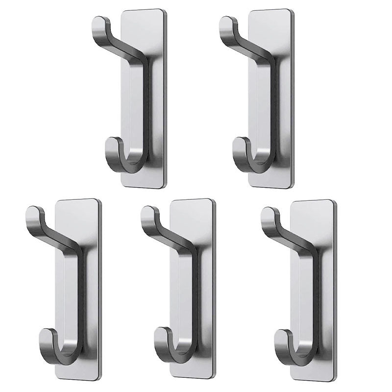 4x Self Adhesive Hooks Sticky Extra Strong Hanging up to 6KG Metal Heavy Duty