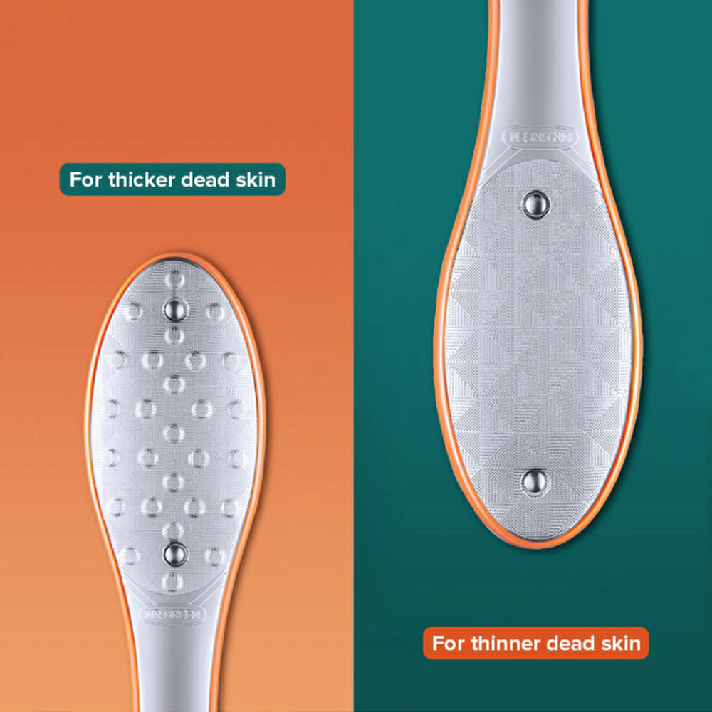 Stainless Steel Pedicure Foot Care Tools Foot File Feet Skin Remover Double Side