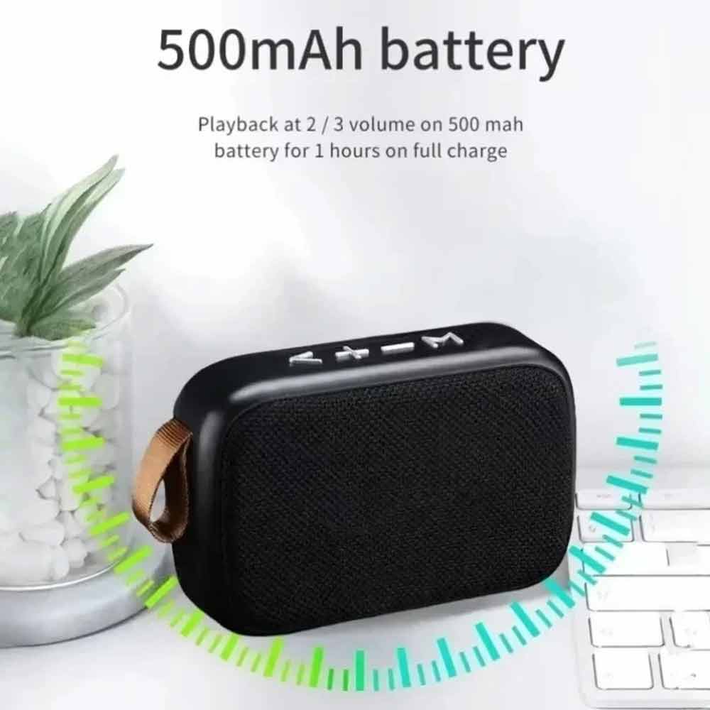 Mini Bluetooth Soundbar – Portable Wireless Speaker with TF Card, FM Radio & USB