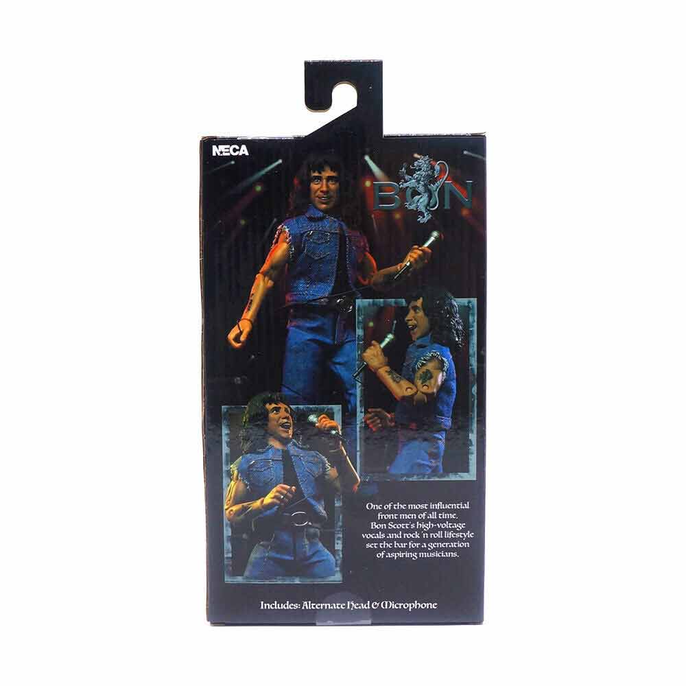NECA AC/DC Bon Scott Highway To Hell 20cm Clothed Action Figure Rock Star Model