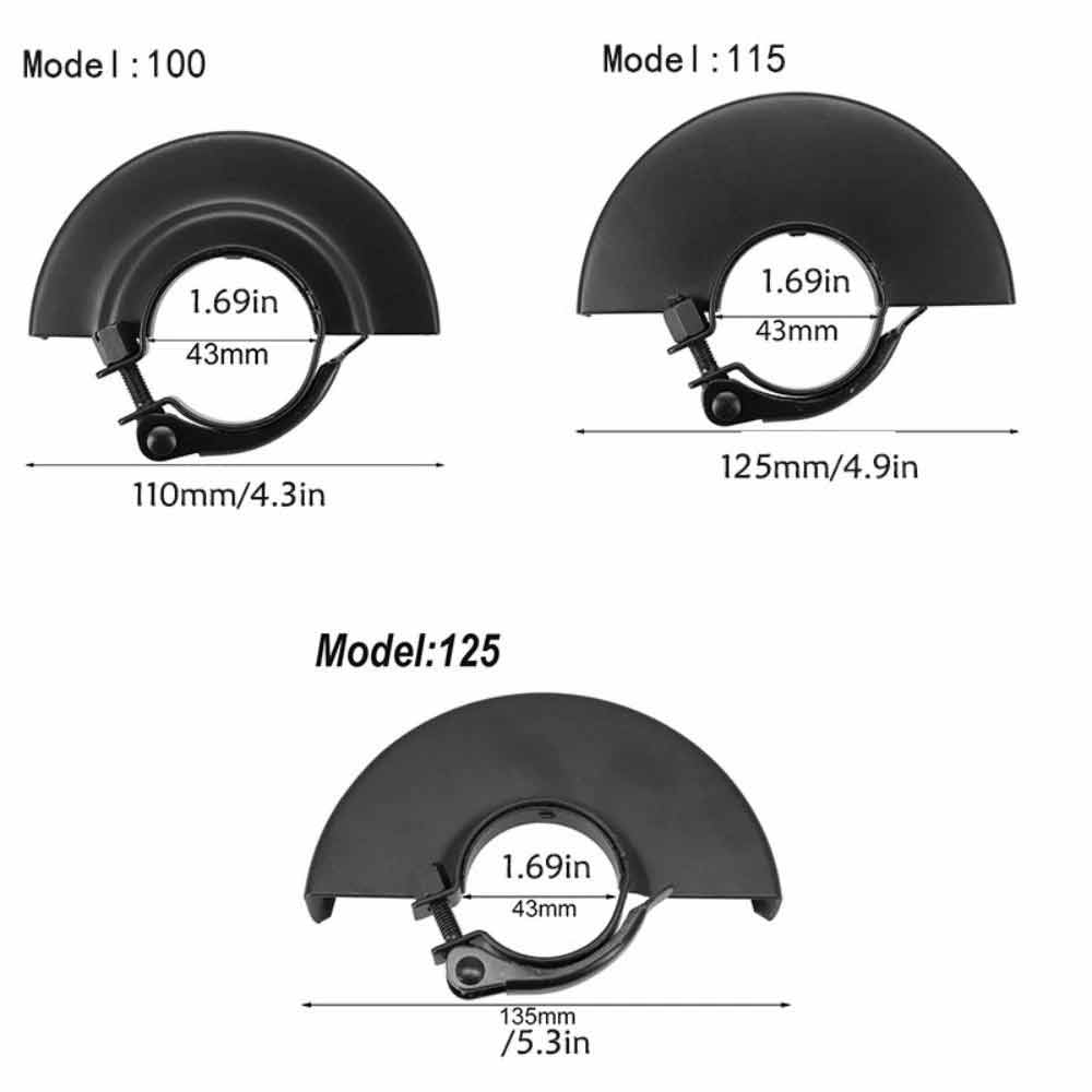 Angle Grinder Safety Guard – Thickened Dust Cover Protector, 42x125/135mm
