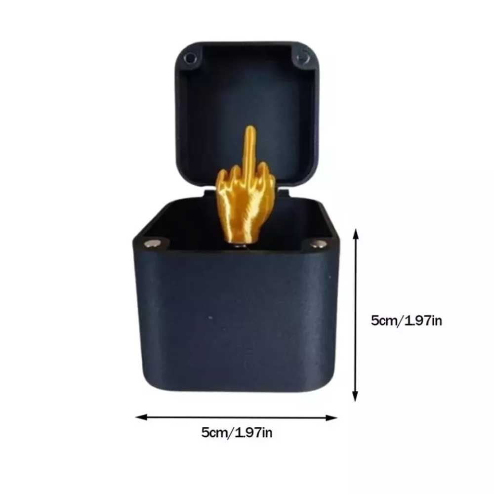 Middle Finger Surprise Gift Box, Christmas Novelty Fun Prank Toy Xmas Gift Funny