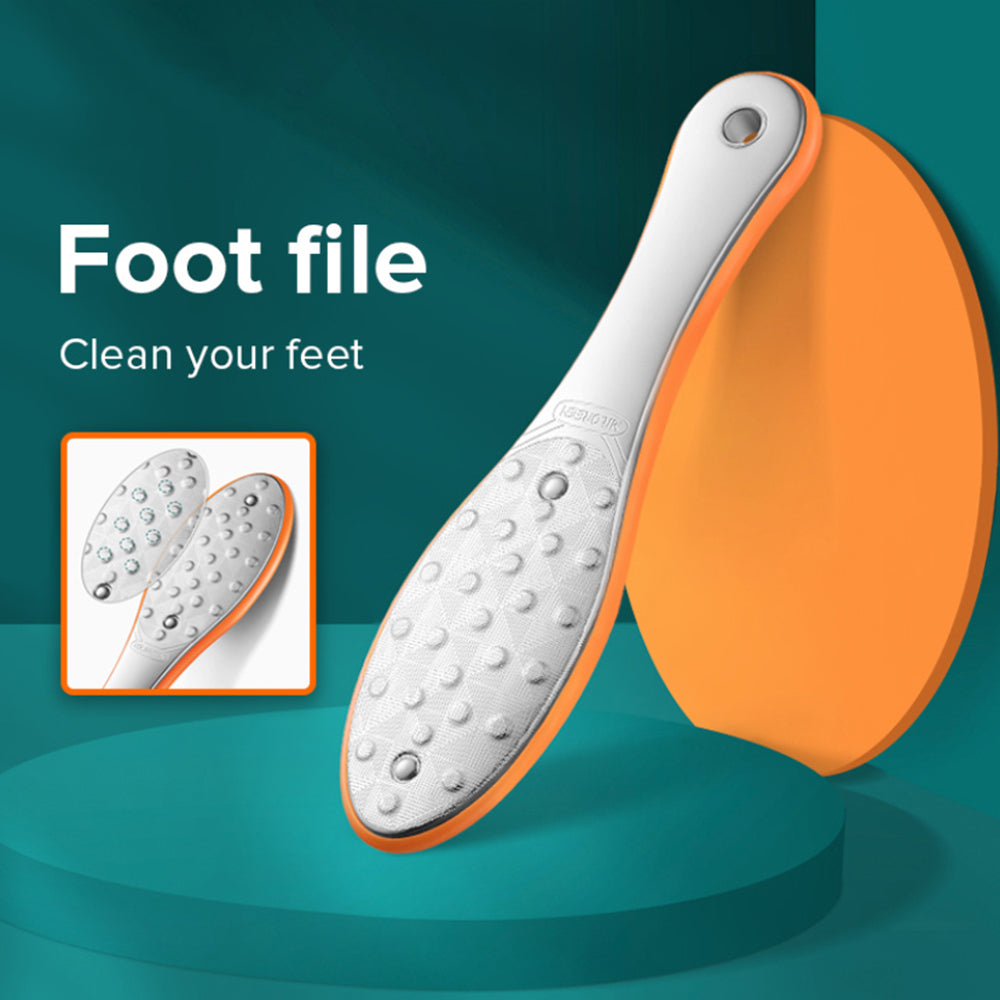 Stainless Steel Pedicure Foot Care Tools Foot File Feet Skin Remover Double Side