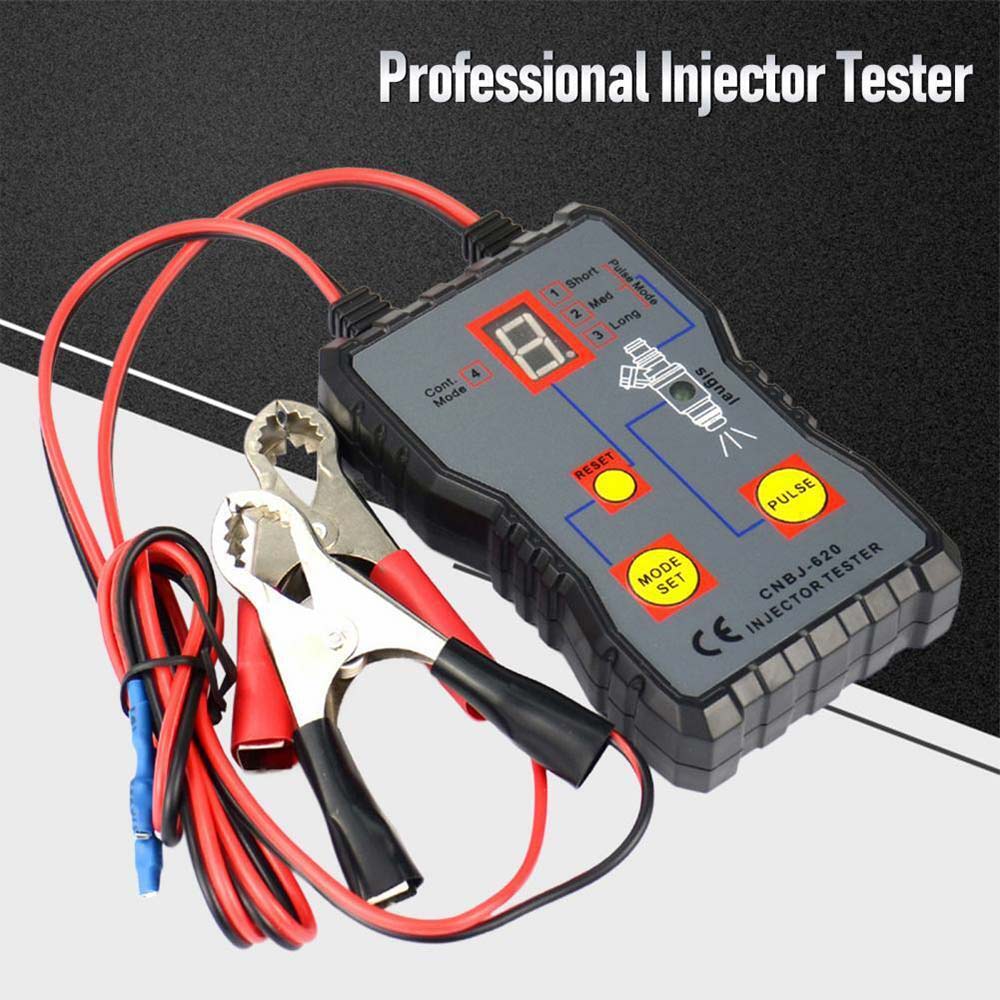 Fuel Injector Tester 4 Pluse Modes Cleaner Adapter Cleaning Tool Kit Universal
