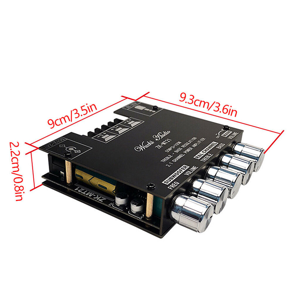 Mini Bluetooth 5.0 Digital Amplifier HiFi 2.1 Channel Audio Stereo Equalizer Amp