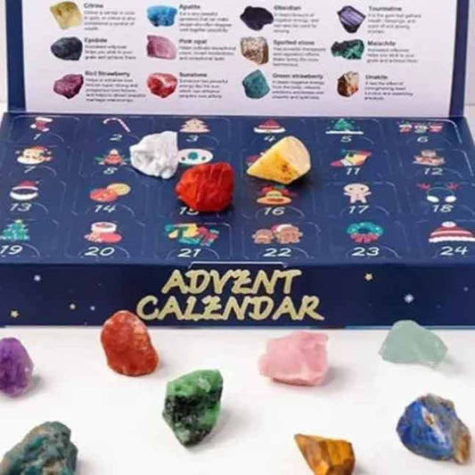Crystal Advent Calendar 2026 – 24 Mock Gemstone & Mineral Christmas Countdown