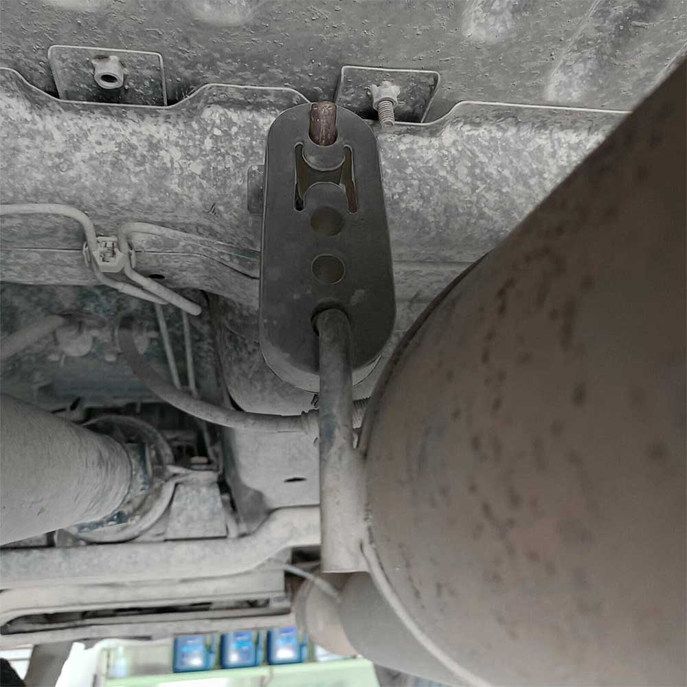 4PCS Car Exhaust Rubber Hangers - Heavy Duty Universal Pipe Mount Brackets