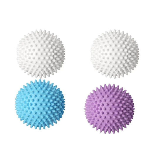 4-Pack Reusable Dryer Balls | Plastic Laundry Softener Balls for Washing Machine & Tumble Dryer