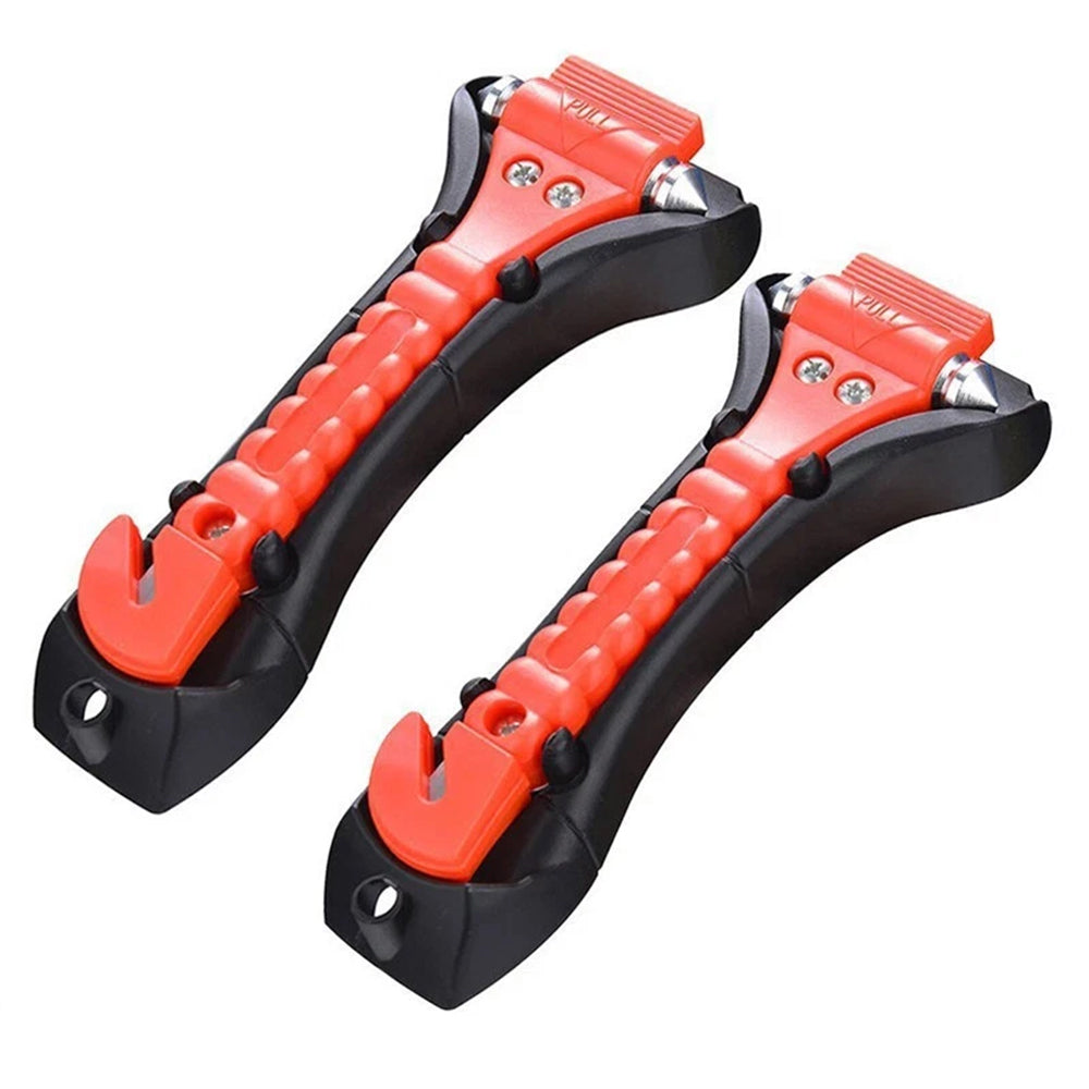 4-Pack Emergency Hammer – Car Window Breaker & Seatbelt Cutter Escape Tool