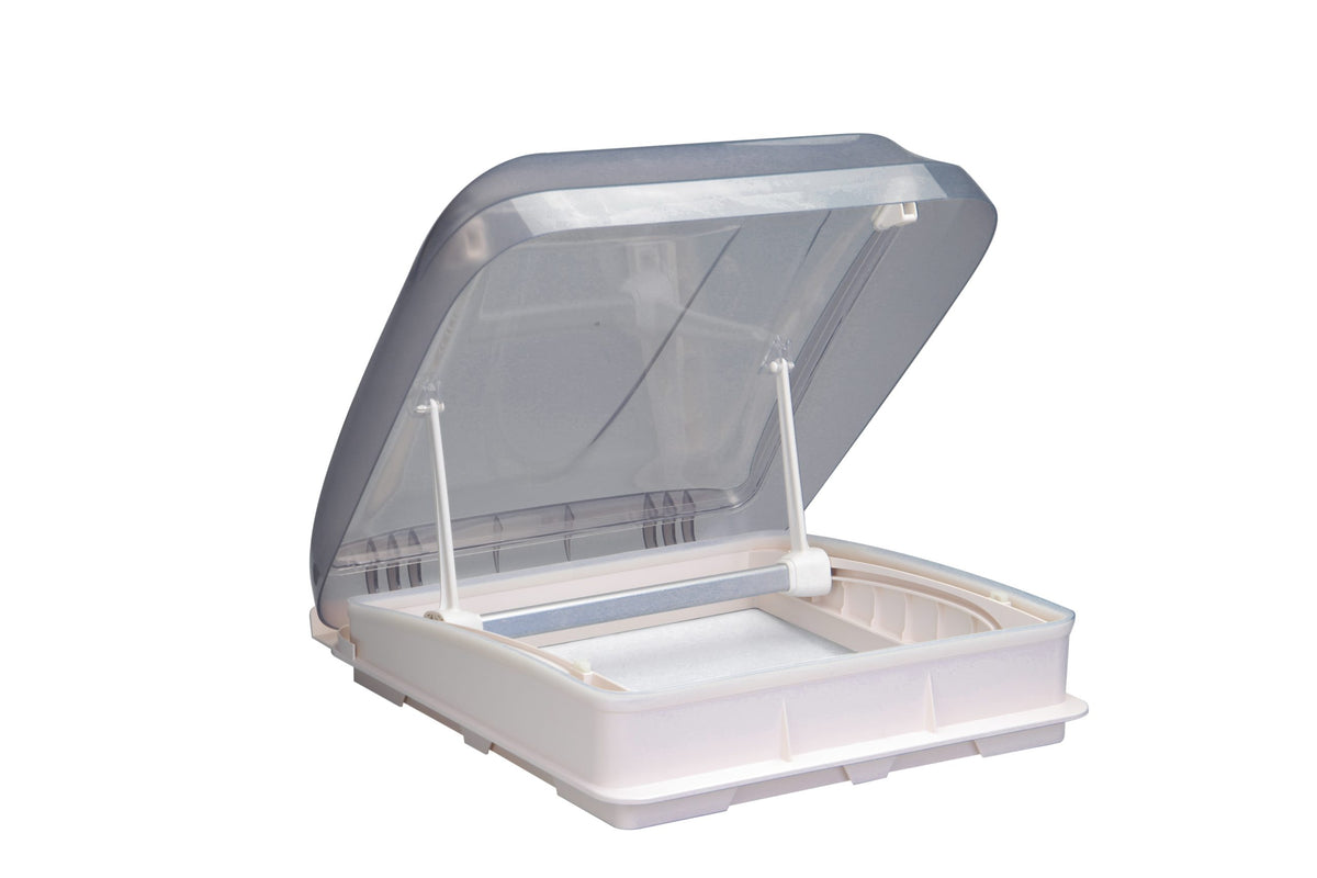 Caravan Roof Hatch 400 × 400mm – Skylight with Pleated Blind & LED Halo