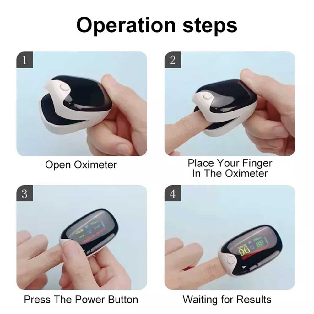 Professional Finger Pulse Oximeter Blood Oxygen Saturation Heart Rate Monitor
