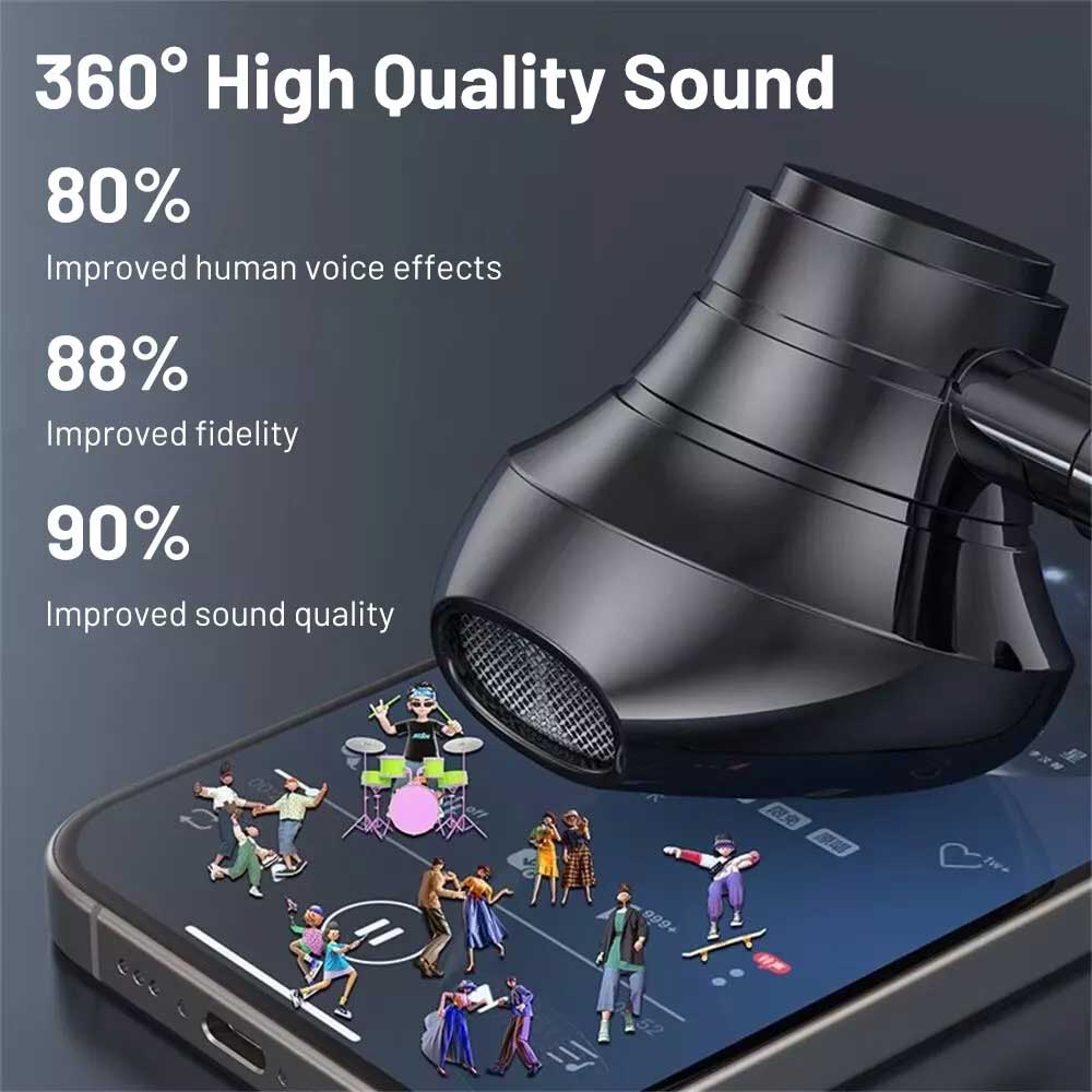Wireless Bluetooth Neckband in ear karaoke Monitoring Headphones Living Headset