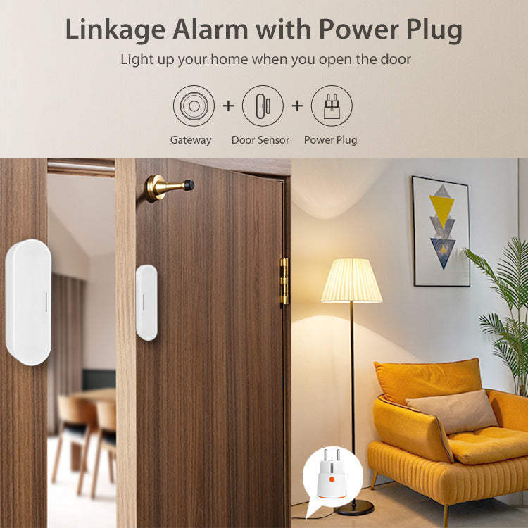 WiFi Magnetic Door Alarm – Smart Sensor with Matter Thread & Phone Alert