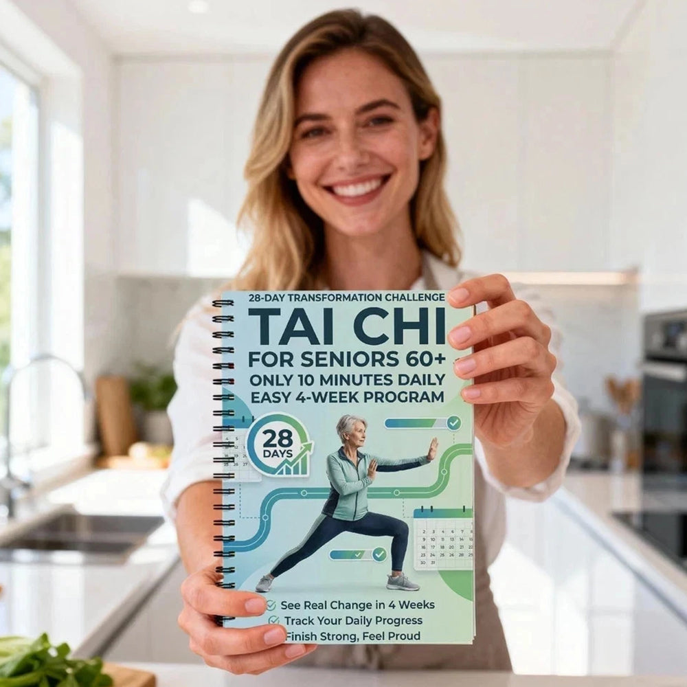 Tai Chi Practice Book – Spiral-Bound Daily Exercises for Seniors & Beginners