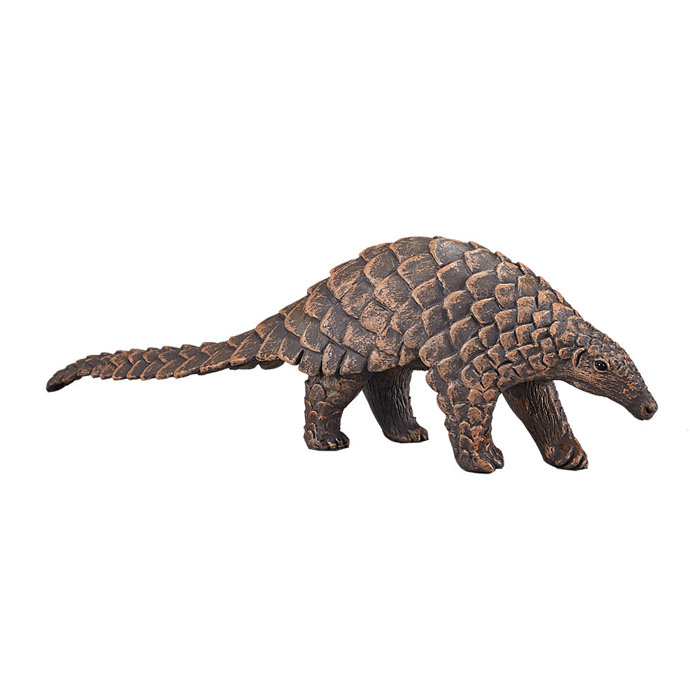 Indian Pangolin Figure - Realistic Wild Zoo Animal Toy, Plastic Jungle Model