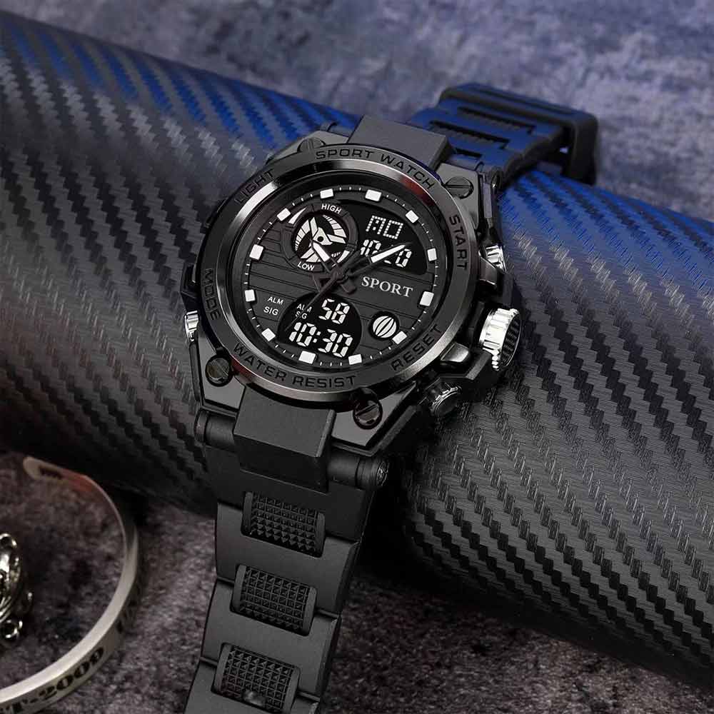Men Digital Sports Watch Waterproof Electronic Luminous Watches Wrist Watch New